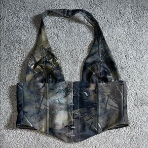 White Fox Boutique Camouflage Crop Top